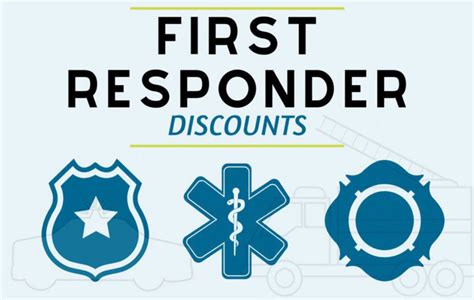 Discounts for firefighters and other first responders 